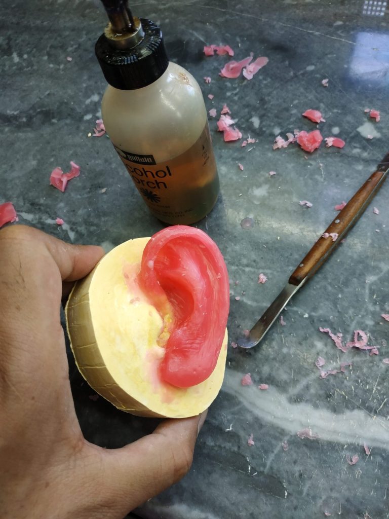 Wax carving